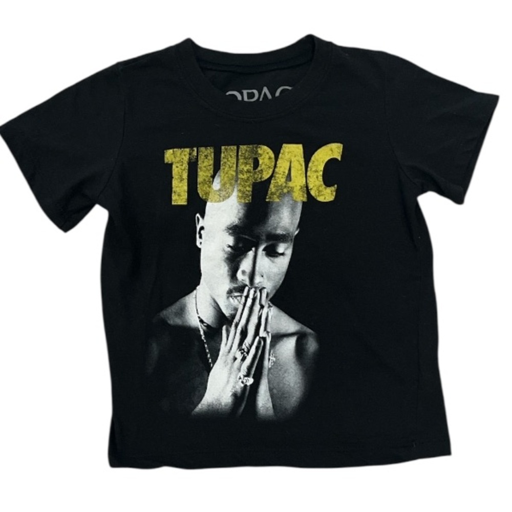 Toddler Unisex 3T Black Tupac Shortsleeve T-Shirt